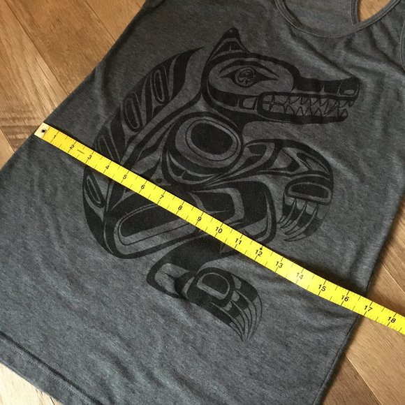 Canadian Werewolf Cotton Blend Racerback Tank Top - Picture 9 of 13